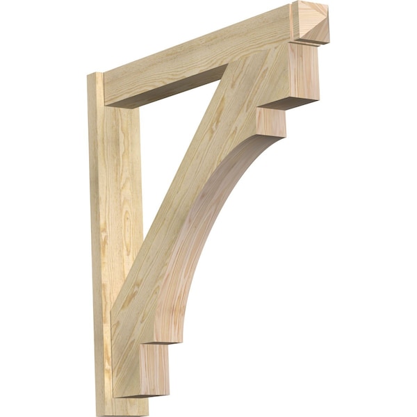 Ekena Millwork Merced Arts & Crafts Rough Sawn Outlooker, Douglas Fir, 6"W x 40"D x 40"H OUT06X40X40MRC03RDF - main